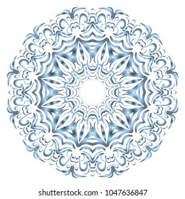 Beautiful round flower mandala. Vector illustration. Abstract