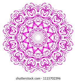 Flower Mandala Printable Package Decorative Elements Stock Vector ...