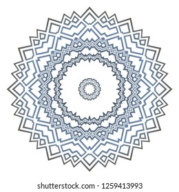 Beautiful round flower mandala. Vector illustration. Abstract