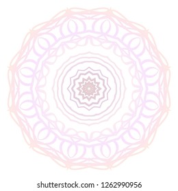 Beautiful round flower mandala. Vector illustration. Abstract