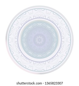 Beautiful Round Flower Mandala. Vector Illustration. For Coloring Book, Greeting Card, Invitation, Tattoo
