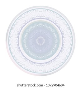 Beautiful Round Flower Mandala. Vector Illustration. For Coloring Book, Greeting Card, Invitation, Tattoo