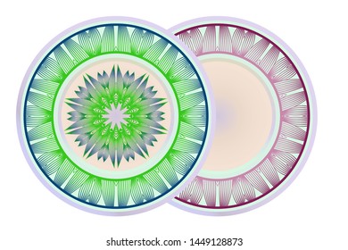 Beautiful Round Flower Mandala. Vector Illustration. For Coloring Book, Greeting Card, Invitation