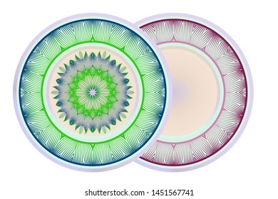Beautiful Round Flower Mandala. Vector Illustration. For Coloring Book, Greeting Card, Invitation