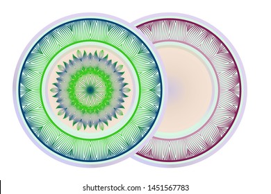 Beautiful Round Flower Mandala. Vector Illustration. For Coloring Book, Greeting Card, Invitation