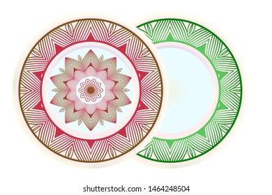Beautiful Round Flower Mandala. Vector Illustration. For Coloring Book, Greeting Card, Invitation