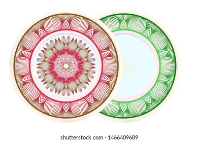 Beautiful Round Flower Mandala. Vector Illustration. For Coloring Book, Greeting Card, Invitation