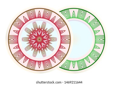 Beautiful Round Flower Mandala. Vector Illustration. For Coloring Book, Greeting Card, Invitation