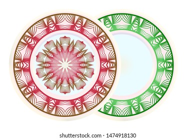 Beautiful Round Flower Mandala. Vector Illustration. For Coloring Book, Greeting Card, Invitation