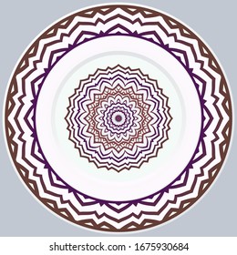 Beautiful Round Flower Mandala. Vector Illustration. For Coloring Book, Greeting Card, Invitation, Tattoo
