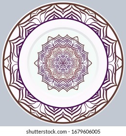 Beautiful Round Flower Mandala. Vector Illustration. For Coloring Book, Greeting Card, Invitation, Tattoo