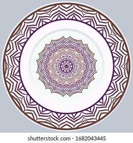 Beautiful Round Flower Mandala. Vector Illustration. For Coloring Book, Greeting Card, Invitation, Tattoo