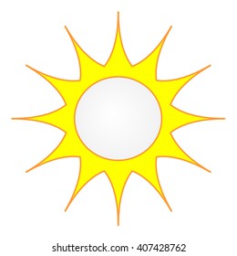 Beautiful round frame. symbol, icon and emblem. element. vector illustration