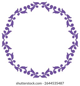 Beautiful round gradient frame. Copy space. Raster clip art.