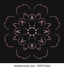 Beautiful round lace ornament