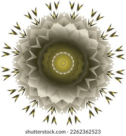 Beautiful round pattern. Vector file for designs.