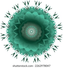 Beautiful round pattern. Vector file for designs.