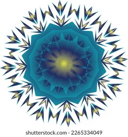 Beautiful round pattern. Vector file for designs.