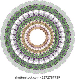 Beautiful round pattern. Vector file for designs.