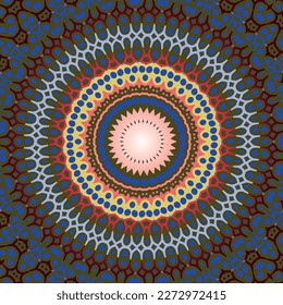 Beautiful round pattern. Vector file for designs.