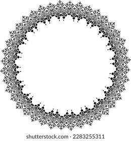 Beautiful round pattern. Vector file for designs.