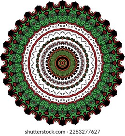 Beautiful round pattern. Vector file for designs.