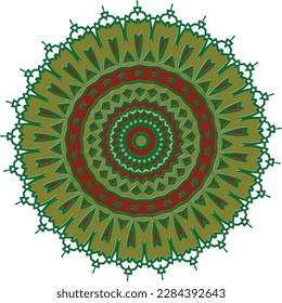 Beautiful round pattern. Vector file for designs.