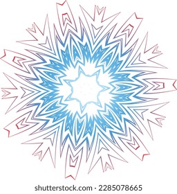 Beautiful round pattern. Vector file for designs.