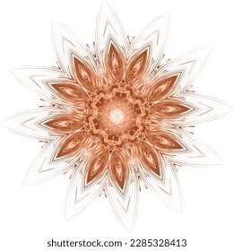Beautiful round pattern. Vector file for designs.