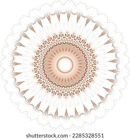 Beautiful round pattern. Vector file for designs.