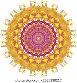 Beautiful round pattern. Vector file for designs.