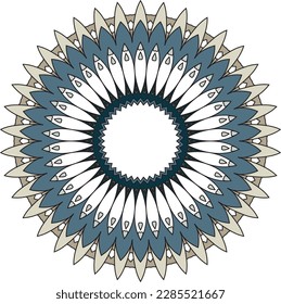 Beautiful round pattern. Vector file for designs.