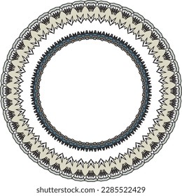 Beautiful round pattern. Vector file for designs.