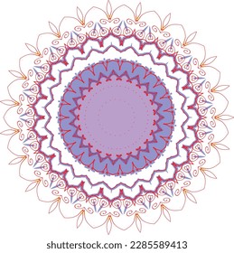 Beautiful round pattern. Vector file for designs.