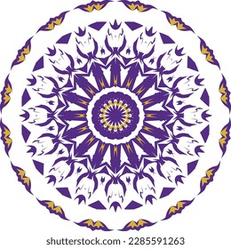 Beautiful round pattern. Vector file for designs.