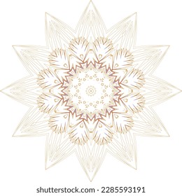 Beautiful round pattern. Vector file for designs.