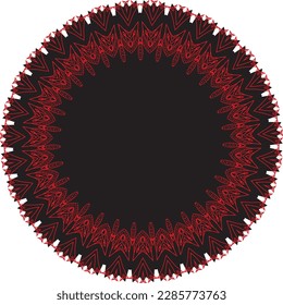Beautiful round pattern. Vector file for designs.