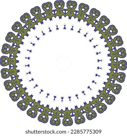 Beautiful round pattern. Vector file for designs.