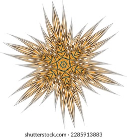 Beautiful round pattern. Vector file for designs.