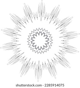 Beautiful round pattern. Vector file for designs.