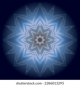 Beautiful round pattern. Vector file for designs.