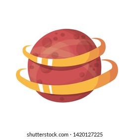 beautiful round planet vector illustration