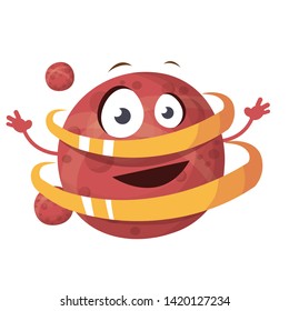 beautiful round planet vector illustration
