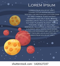 beautiful round planet vector illustration