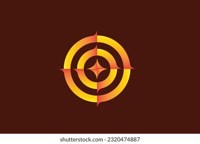 beautiful round shape with gradient color