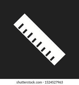 Beautiful Ruler Vector Glyph icon