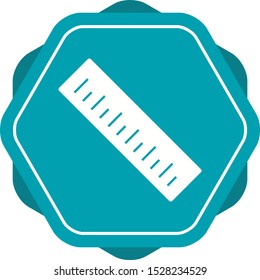 Beautiful Ruler Vector Glyph icon