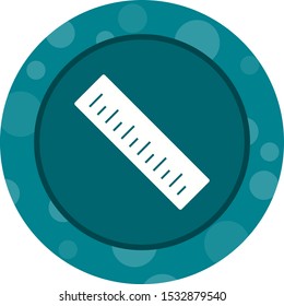 Beautiful Ruler Vector Glyph icon