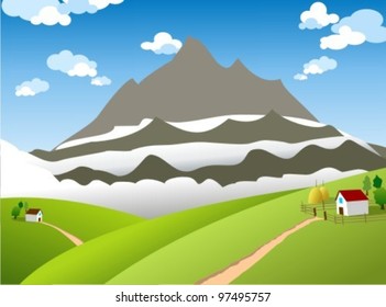 Beautiful rural landscape