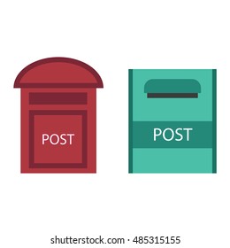 Beautiful rural mailboxes vector illustration